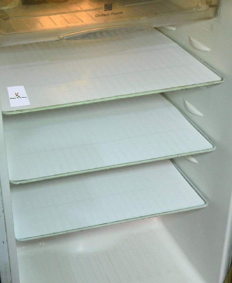 Kuber Industries Kuber Industries PVC 6 Piece Refrigerator Drawer Mat Set White KI0062694 Polyvinyl Chloride  - Image 2