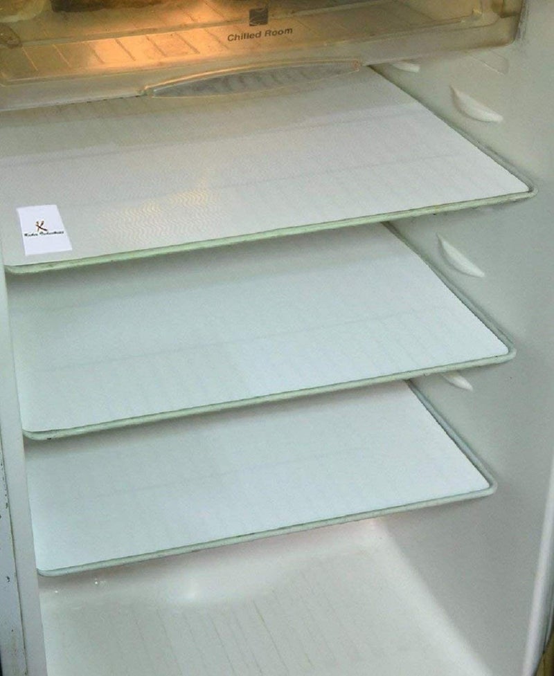 Kuber Industries Kuber Industries PVC 6 Piece Refrigerator Drawer Mat Set White KI0062694 Polyvinyl Chloride  - Image 1