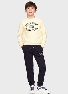 TOMMY HILFIGER Kids Drawstring Cuffed Sweatpants  - Image 4