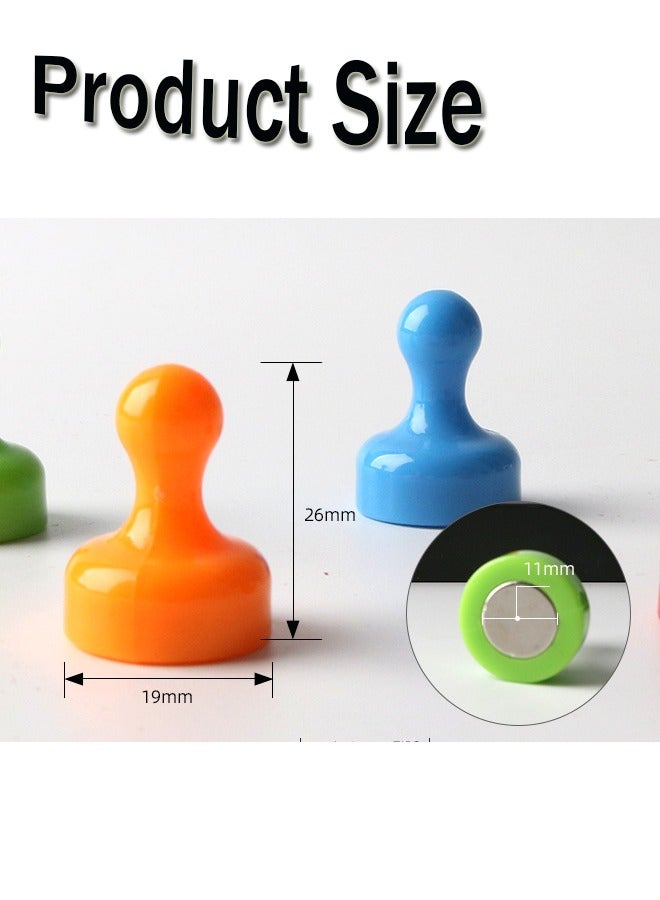 GBQ 1 Card A Total Of 4pcs Magnets Red, Yellow, Blue, Green - Image 2