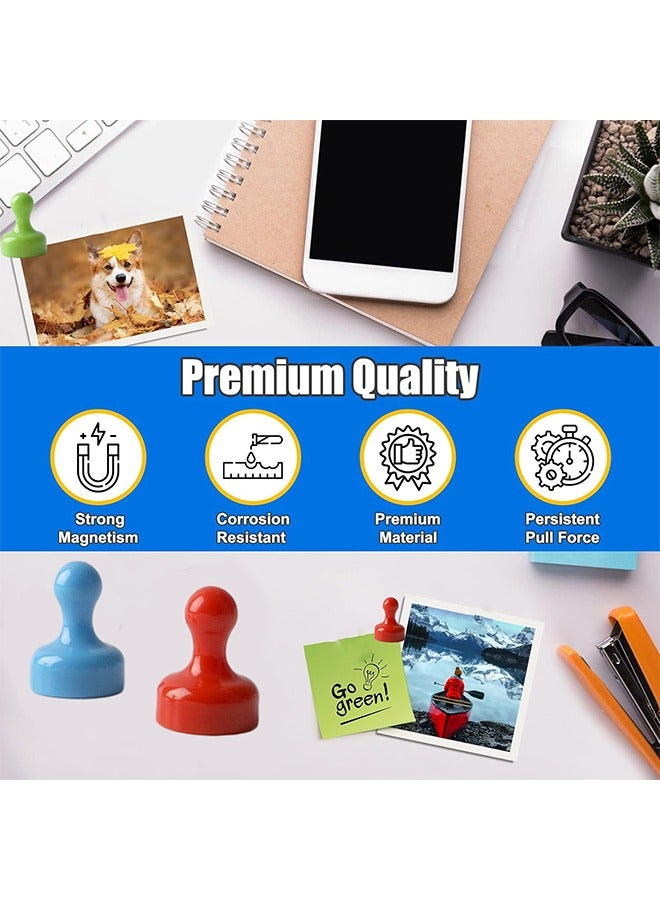 GBQ 1 Card A Total Of 4pcs Magnets Red, Yellow, Blue, Green - Image 3