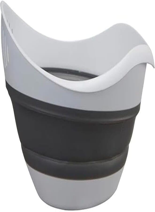 Hot Selling Circular Water Drain Basket Silicone Folding Fruit Vegetable Washing Basket Dorm Room Essentials
