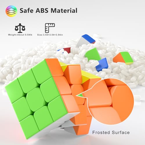 Vdealen Big Size 3x3x3 Stickerless Speed Cube 354inch Smooth Magic Cube for Educational Cube Teaching Large Puzzle Cube Birthday Party for Kids Teens Adults - Image 5