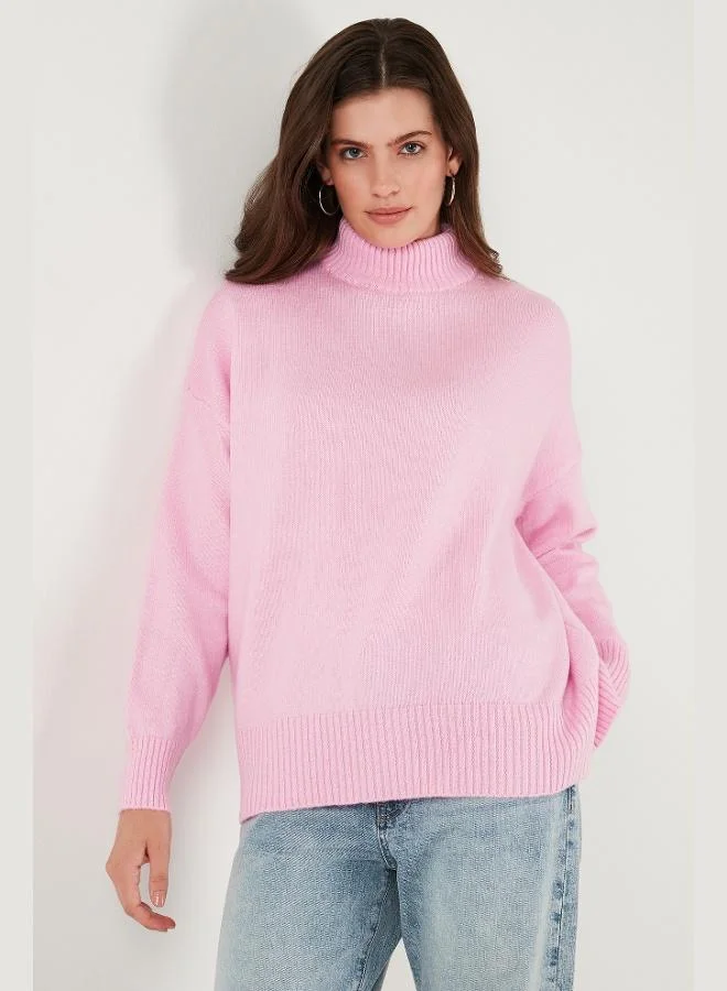 Lela Lela Oversize Fit Turtleneck Soft Texture 2-Pack Knitwear Sweater Women's SWEATER 680KZ00469S2