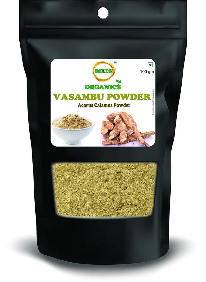 DIETS ORGANICS Vasambu Powder 100 Gms (2) | Acrous Calamus Powder | Sweet Flag Powder-100 Gms Pack Of 2  - Image 1
