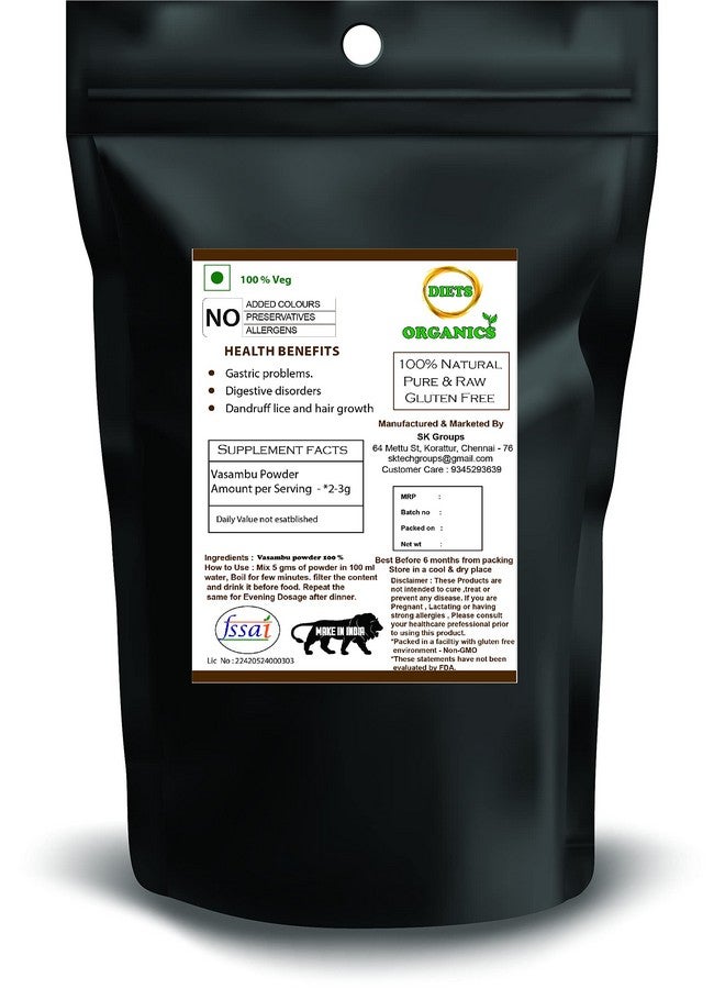 DIETS ORGANICS Vasambu Powder 100 Gms (2) | Acrous Calamus Powder | Sweet Flag Powder-100 Gms Pack Of 2  - Image 2