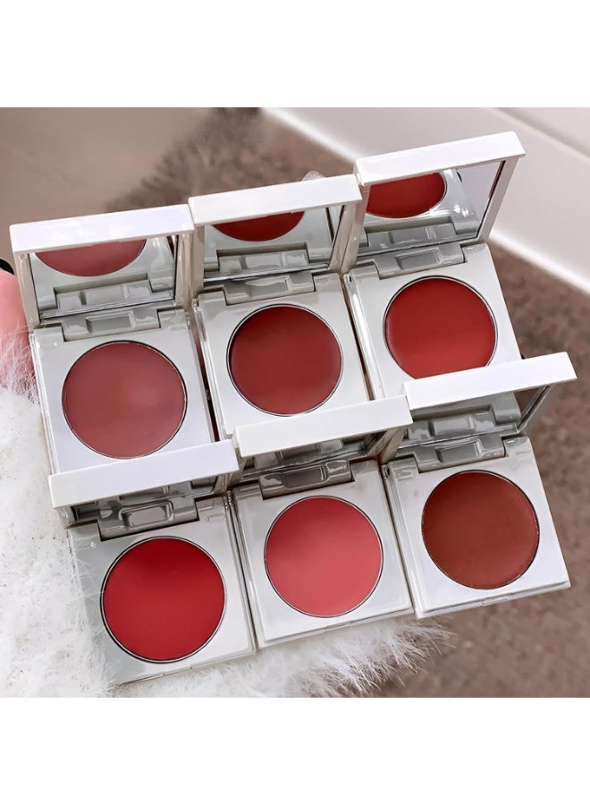 Gege Bear Multipurpose Lip and Cheek Mud | Velvet Lipstick | Creamy Blush | Natural Dewy Glow Finish| Queen Mousse Texture | Buildable coverage | Cute Compact Mirror | Affordable Luxury Beauty | cute Aesthetic Makeup | Transfer proof formula | Aesthetic Y2K Shades For Women (04# Non-Flower Mud, 2.5g) - Image 1