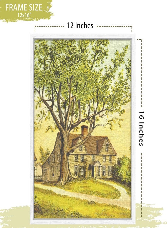 Abtgt 12x16 Canvas Floating Frame with 0.9" Deep, White Floater Frame for Canvas Paintings with Adhesive, Vertical or Horizontal Wall Art frame for Prints Oil Painting Diamond Decor, 1 Pack. - Image 5