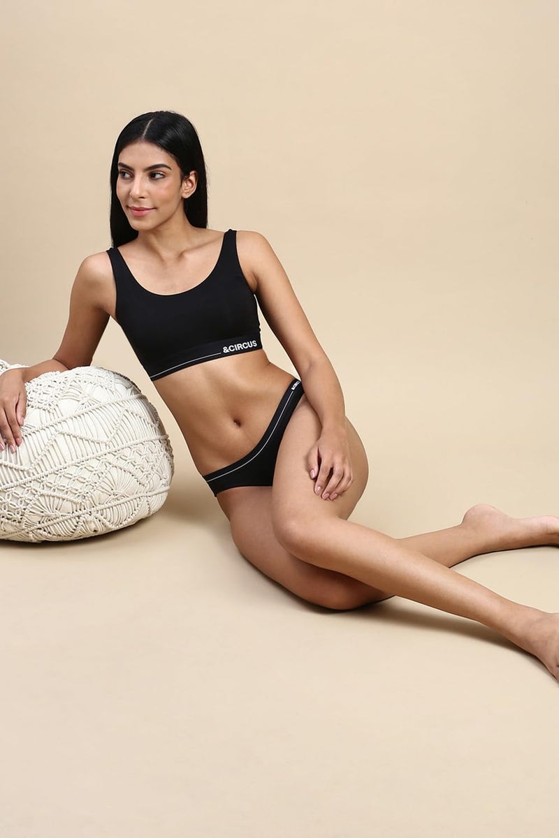 Circus Puresoft Beechwood Modal Bikini | Seamless Innerwear Bikini for Women | Onyx, 2XL - Image 5