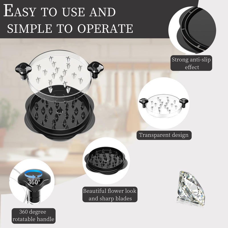 Vertdens Chicken Shredder, 10" Pro Chicken Shredder Tool Twist Large for Kitchen, Chicken Shredder Tool Twist, Chicken Crusher, Suitable for shredding All Kinds of Meat Products, Black - Image 3