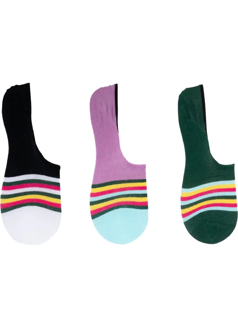 The Socks Company 3 Pairs Special Boxed Silicone Supported Women's Ballerina Socks