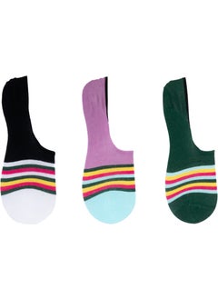 The Socks Company 3 Pairs Special Boxed Silicone Supported Women's Ballerina Socks  - Image 2