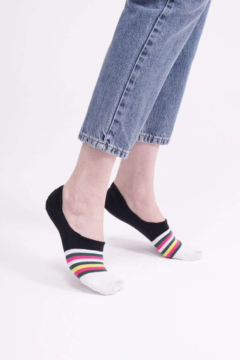 The Socks Company 3 Pairs Special Boxed Silicone Supported Women's Ballerina Socks  - Image 4