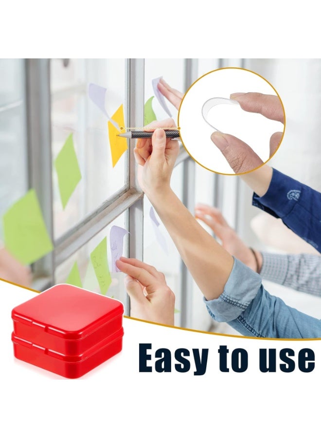 Multifunctional double sided adhesive tape sticky adhesive with rectangular box clear double sided tape interior mounting tape for wall removable strips reusable adhesive tape for couplet (2 Boxes, 120 Pcs) - Image 3