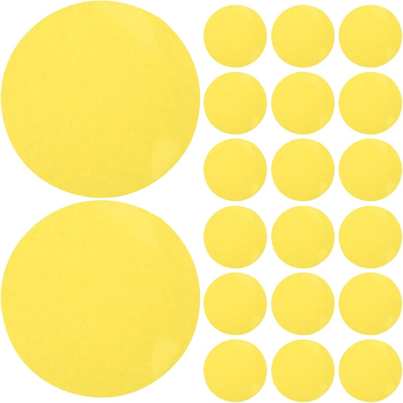 30pcs Ambient Lighting Tint Circles - 60mm Light Blocking Gel Discs - Color Correction Film Sheets - Adhesive Diffuser Filters for Mood Lighting Decor Yellow - Image 1