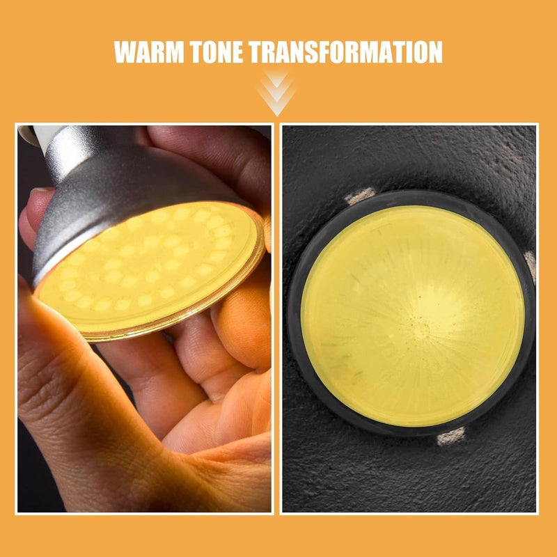 30pcs Ambient Lighting Tint Circles - 60mm Light Blocking Gel Discs - Color Correction Film Sheets - Adhesive Diffuser Filters for Mood Lighting Decor Yellow - Image 3