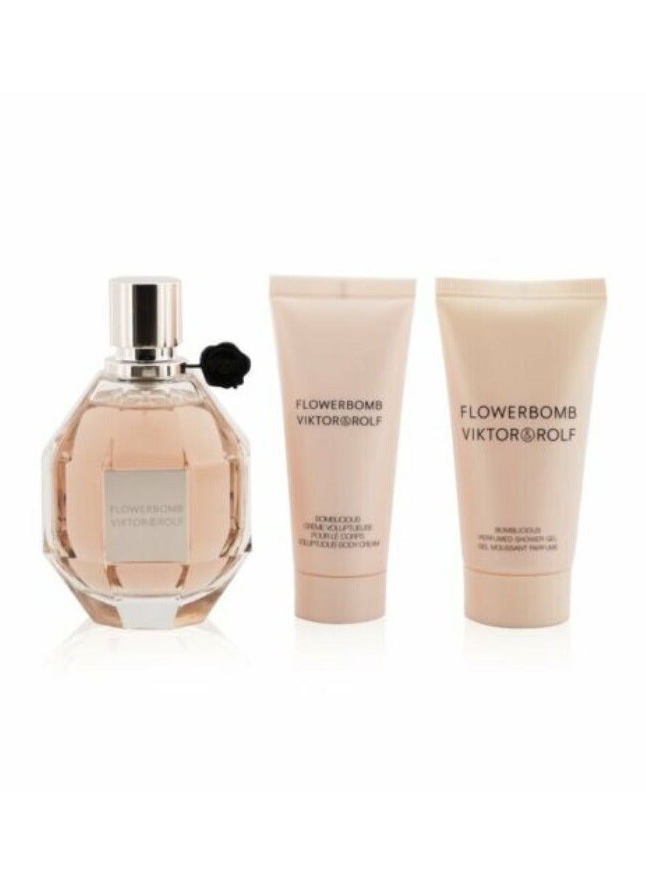 Viktor & Rolf Flowerbomb Gift Set Body Cream Shower Gel