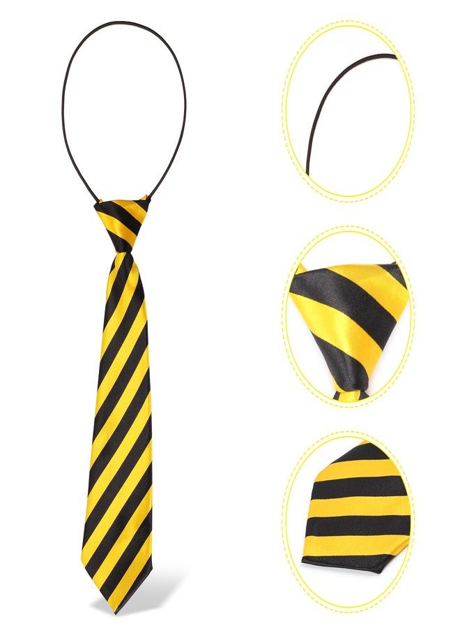 Yewong 3 Pieces Kids Yellow Hat Costume Accessories Set Fedora Hat with Hanging Monkey Necktie for Birthday Halloween Party (Set A) - Image 5
