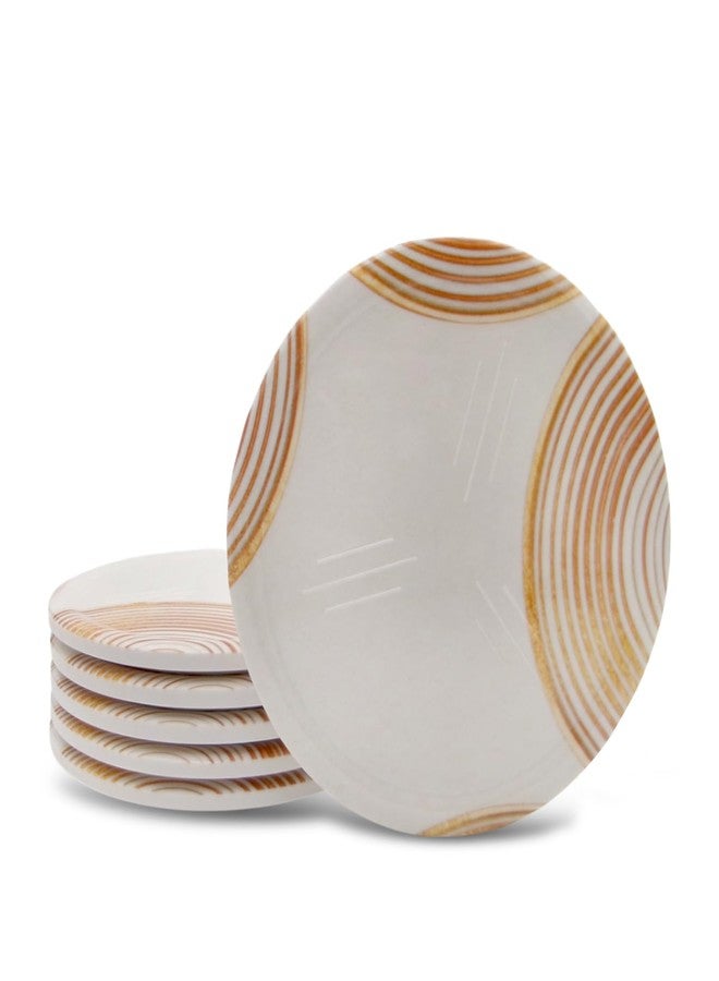 SUPERWARE | Food Grade Melamine | Coaster Set - Golden Ring (8 Pcs.) | Serveware, Tableware, Stain Free, Glazed Finish - Image 4