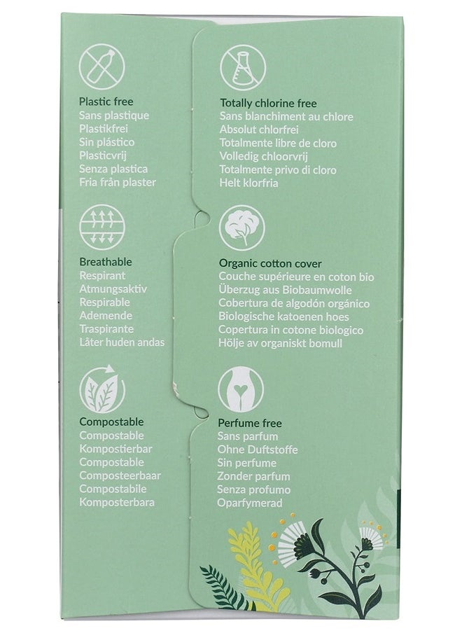 NATRACARE - Natracare Natural Organic Normal Panty Liners, Made with Certified Organic Cotton, Ecologically Certified Cellulose Pulp and Plant Starch (1 Pack, 18 Liners Total) - Image 1