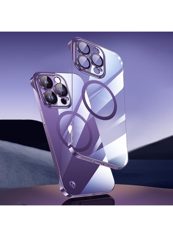 Zaboon Case For iPhone 13 Pro Max Electroplating Frameless Magsafe Magnetic PC Phone Case - Image 3