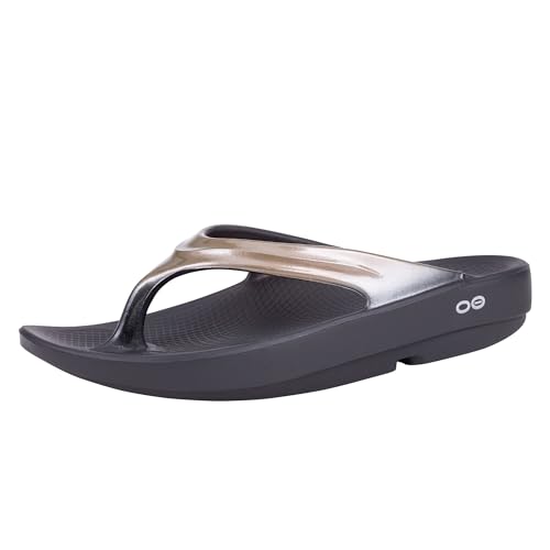 OOFOS OOlala Luxe Recovery Sandal, Latte - Women’s Size 10 - Image 1