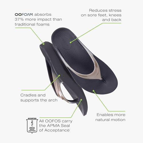 OOFOS OOlala Luxe Recovery Sandal, Latte - Women’s Size 10 - Image 4