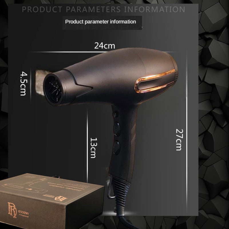 Professional Hair Dryer Styler 8000W Double Air Over Heat Protection 3 Heat Levels 3 Speed Motor Turbo Shatterproof Heat Resistant Hair Dryer for Salon Personal - Image 3