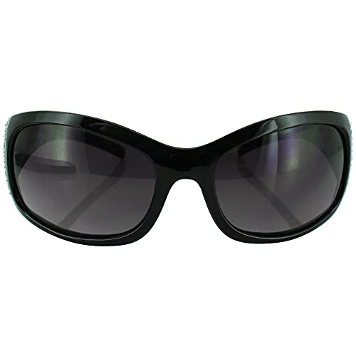 Global Vision Marilyn 2 Glasses Bling (Black Frame/Smoke Lens) - Image 2