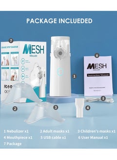 MESH Portable Nebulizer,Handheld Steam Inhaler for Kids and Adults  - Image 5