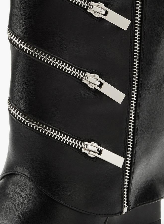 Celeste Women Zip Closure High Shaft Boots - Image 4