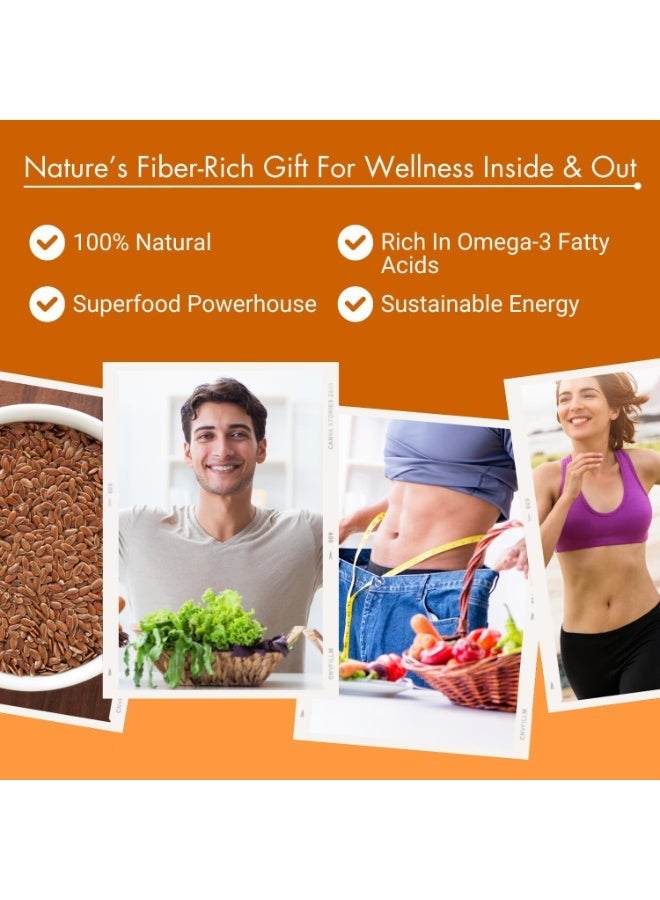 Bliss of Earth Raw Flax Seeds 100 g | Omega-3 Rich Superfood • High-Protein • Healthy and helps with Weight-Loss - Image 5