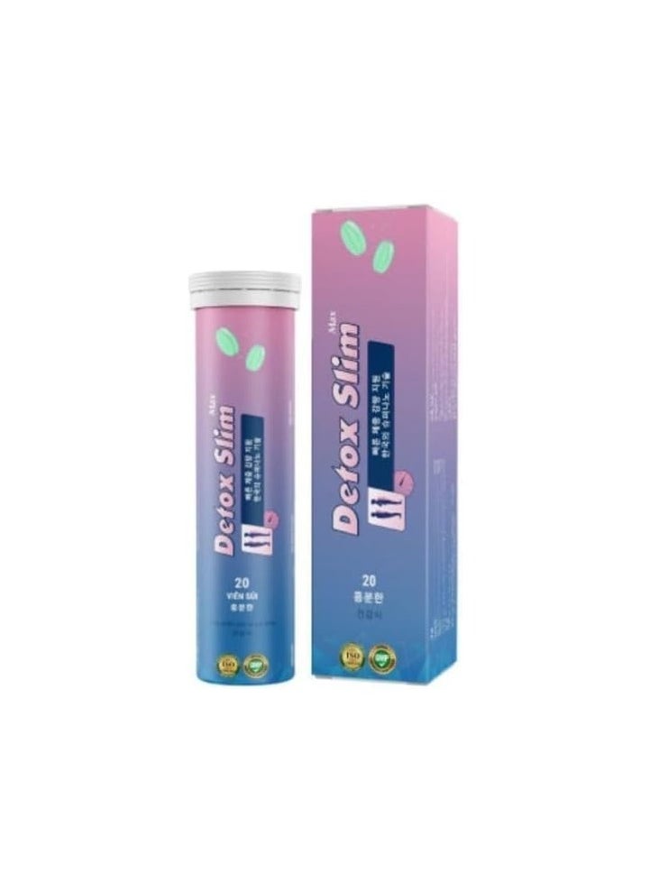 Detox Herbs Detox Slim Max Slimming Juice Effervescent Tablet for Weight Loss Detox Appetite Suppressant 