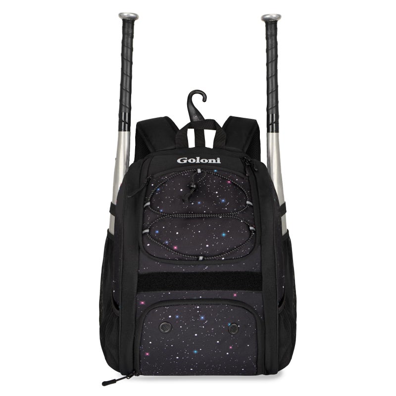 Goloni Youth Baseball Bag,Baseball Backpack with Shoes Compartment,Softball Bag with Fence Hook for T-Ball Bat & Equipment, for Batting Mitten, Helmet - Image 1