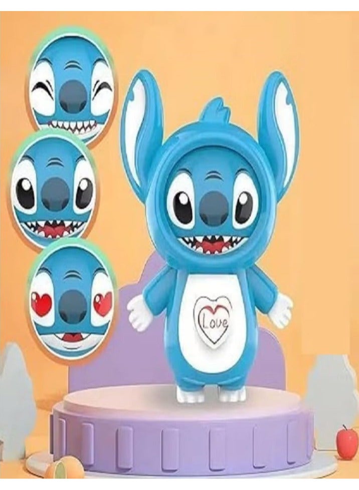 Face Changing Emoji Doll Keychain, Stitch Character Design, Stress Relief Toy