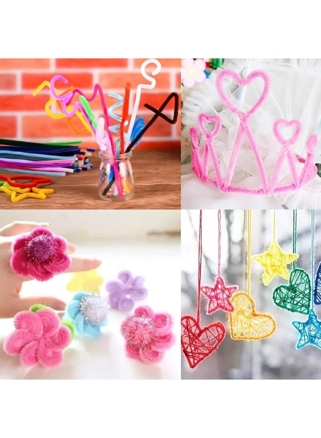 Anvin Pipe Cleaners 100 Pcs 10 Colors Chenille Stems for DIY Crafts Decorations Creative School Projects (6 mm x 12 Inch, Assorted Bright Colors) - Image 3