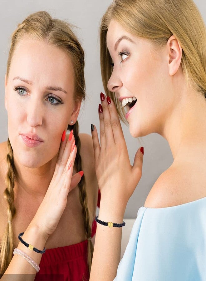 أساور CSIYANJRY99 على شكل قلب للنساء، سوار مزين بحرف F، مصنوع يدويًا من حبل مضفر، قابل للتعديل، هدية مثالية للأم وابنتها في عيد ميلادها (F). - Image 5