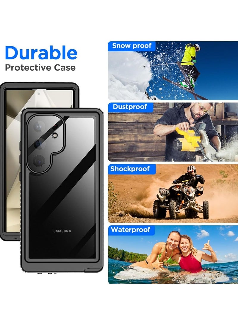 general Samsung Galaxy S24 Ultra Phone Case Waterproof Transparent Built-in Screen Protector Snowproof, Dustproof, Shockproof, IP68 Certified 【Real 360】 Full Body Protection Fully Sealed - Image 3
