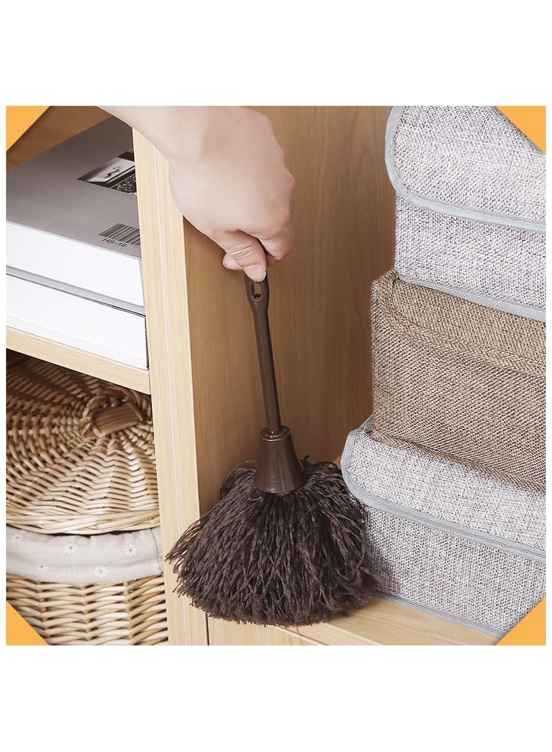 2pcs Keyboard Brush Long Handle Feather Duster, Portable Cleaning Brush Cleaner Dust Remover for Keyboard Computer Laptop Desk, Smart and Soft and Fluffy Duster  - Image 4