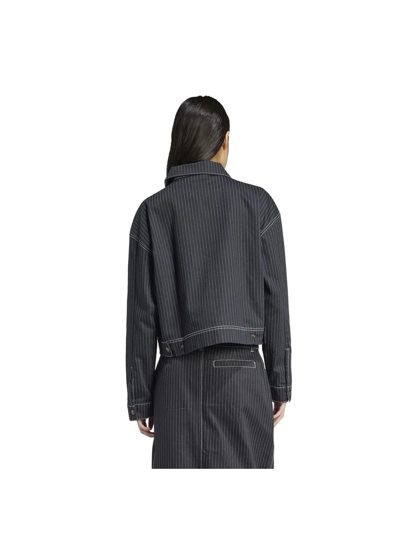اديداس adidas AOP CROP JACKET Grey Originals Women JACKETS