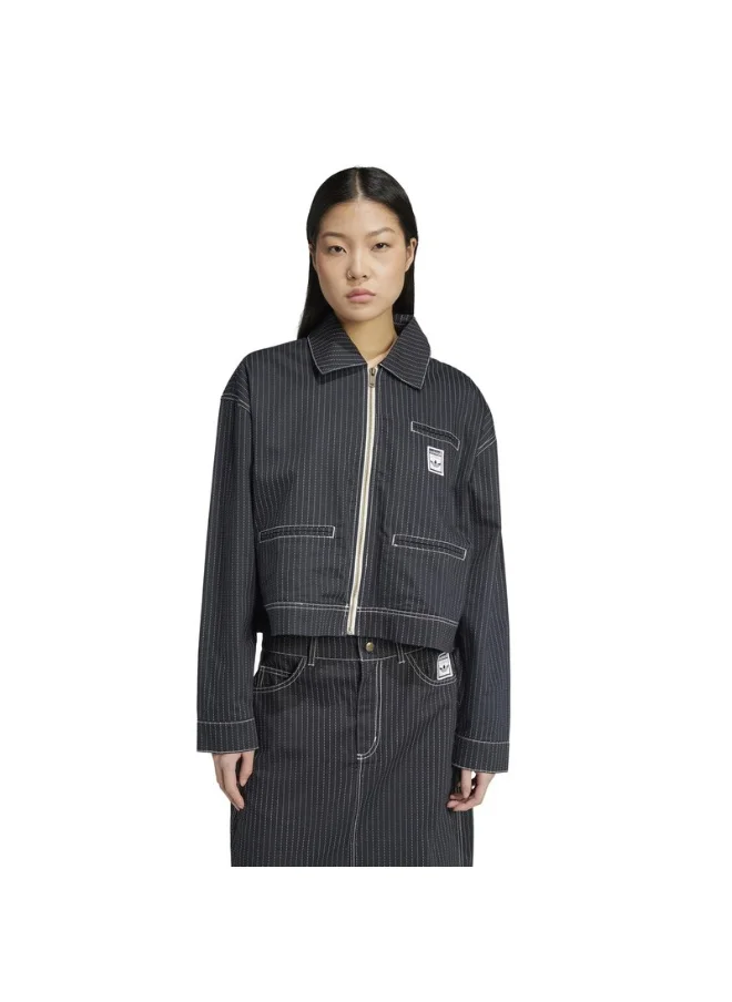 Adidas adidas AOP CROP JACKET Grey Originals Women JACKETS