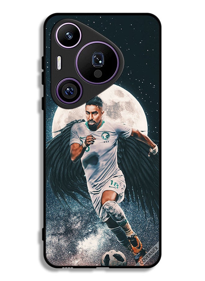 Covernex Huawei Pura 70 Pro Protective Case Cover Salem Al Dawsari Carrying Football  - Image 1