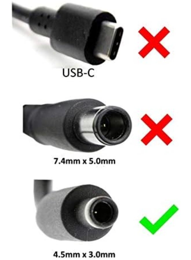 Terabyte Replacement for 45W 19.5V 2.31A Power supply AC Adapter Charger DA45NM140 Notebook Laptop Power AC Adapter With Power Cable - Image 4