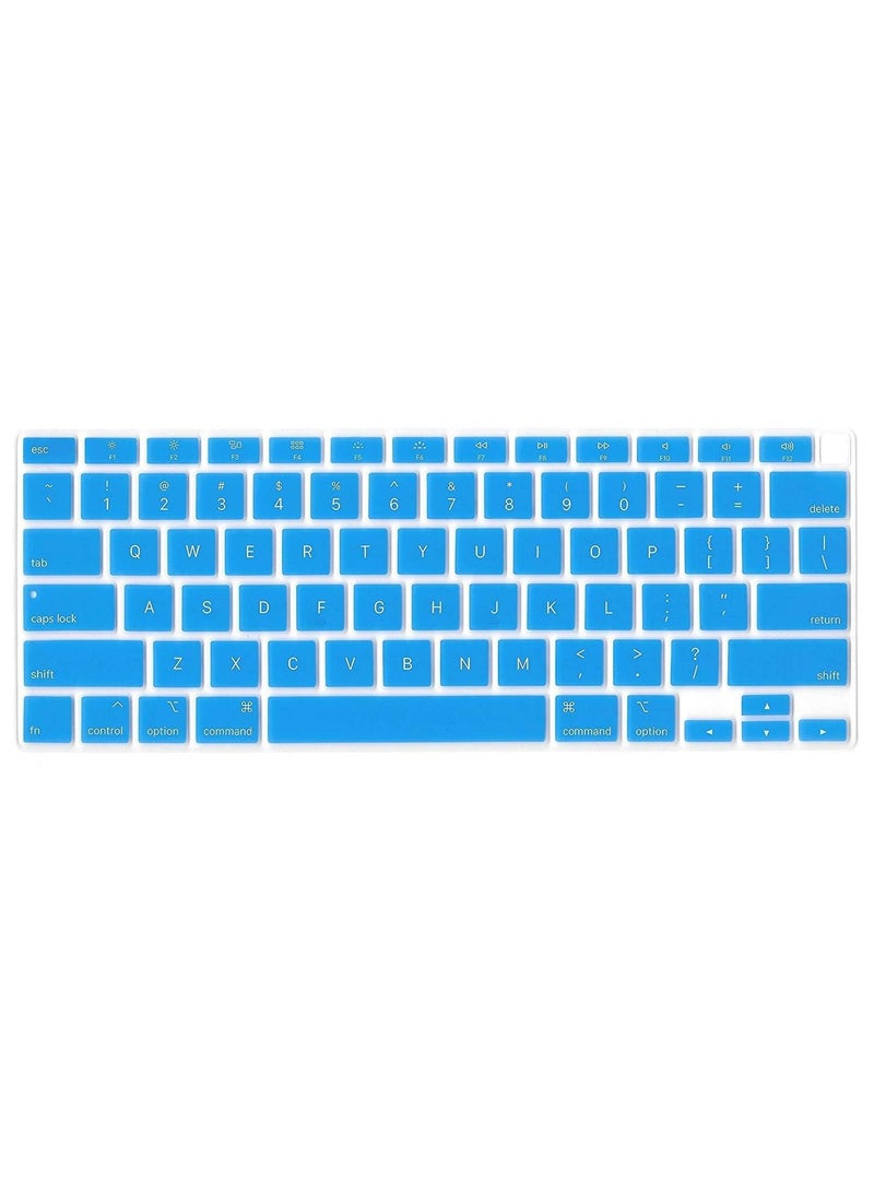 AMM US Layout Keyboard Cover for MacBook New Air 13-Inch Retina Display Touch ID Model A2179/A2337 Release 2020/2021 Sky Blue - Image 1