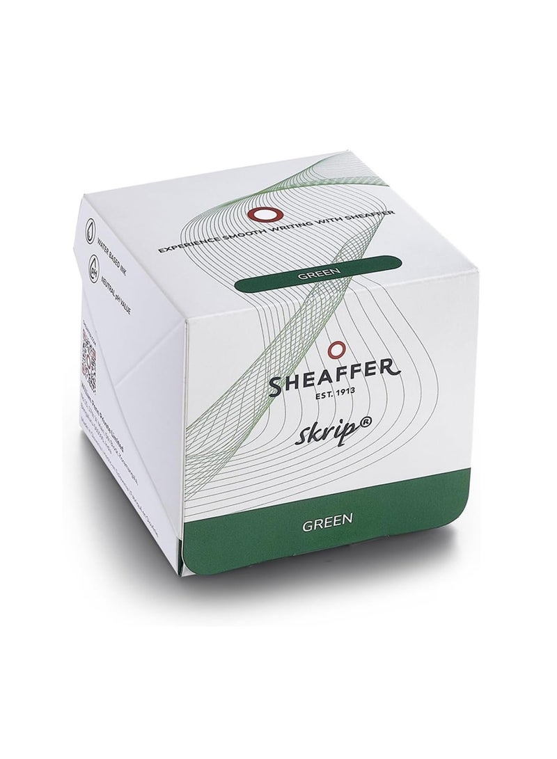 SHEAFFER Skrip Fountain Pen Ink Bottle 50ml Content Green - Image 2