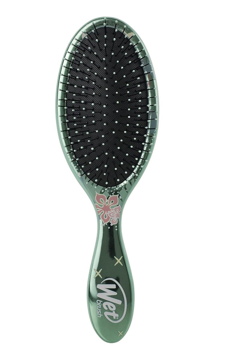 Wet Brush Disney Original Detangler Brush Princess Wholehearted - Moana, Teal - All Hair Types - Ultra-Soft IntelliFlex Bristles Glide Through Tangles with Ease