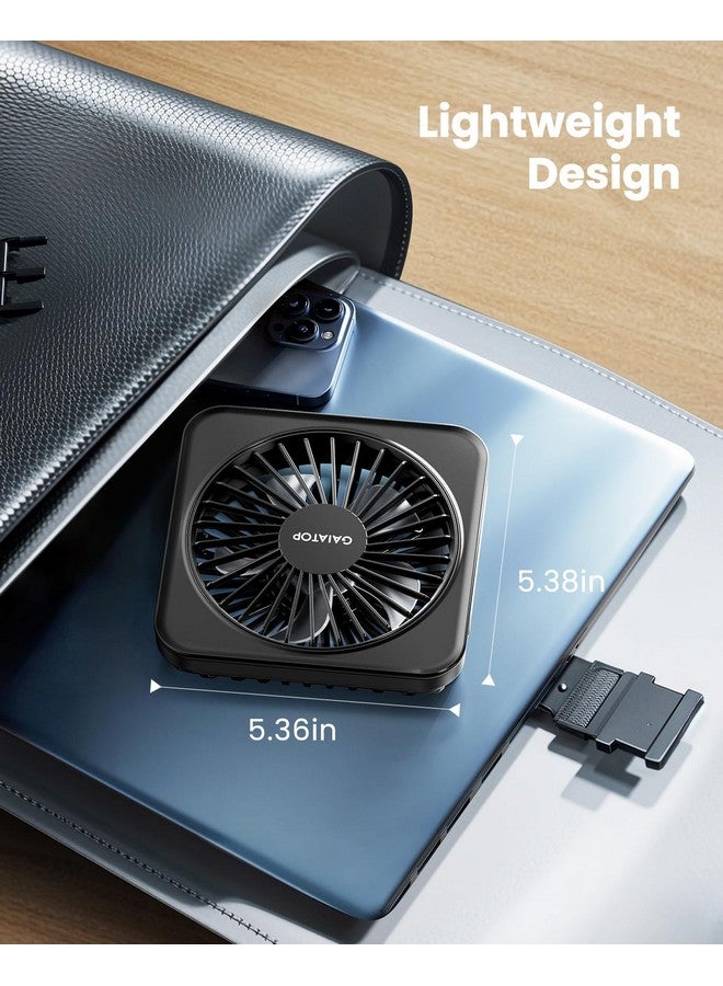 Gaiatop USB Desk Fan, 5 Inch Personal Fan Small Portable Table Fan with 180° Tilt Folding and 3 Speeds, Strong Wind Ultra Quiet Personal Cooling Fan For Office Home Bedroom Desktop Travel - Image 5