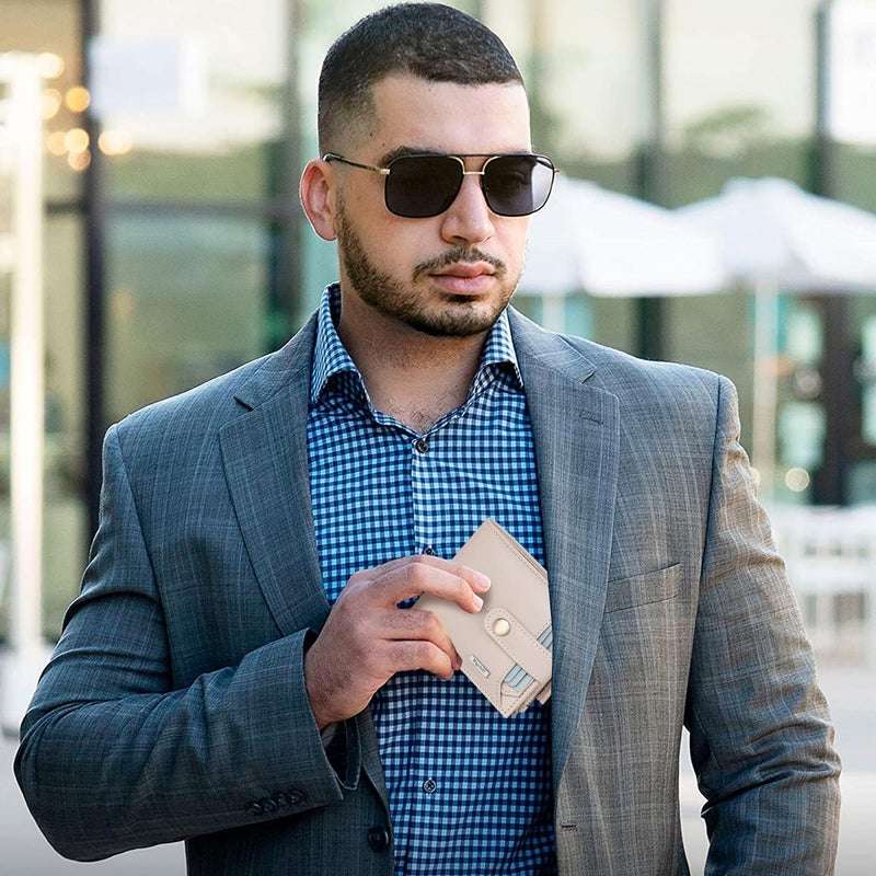 Rigohill Doger Garlic Mens Leather Wallet | Leather Wallet for Men | RFID Mens Wallet - Image 5