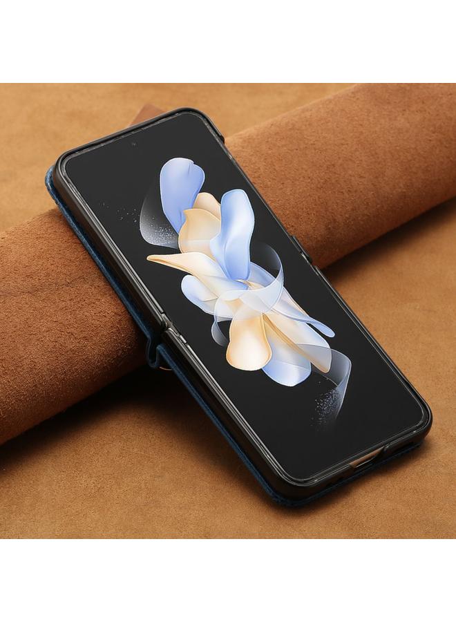 اس-توب جراب لهاتف Samsung Galaxy Z Flip3 5G Dream Triangle جراب هاتف جلدي قابل للطي مع حبل - Image 3