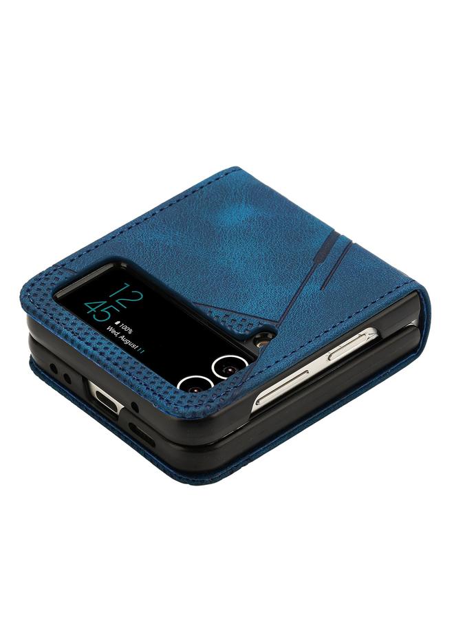 اس-توب جراب لهاتف Samsung Galaxy Z Flip3 5G Dream Triangle جراب هاتف جلدي قابل للطي مع حبل - Image 4